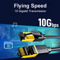 Samzhe Cat7 Ethernet Cable Lan Cable UTP CAT 7 RJ 45 Network Cable RJ45 10Gbps Internet Cable Patch Cord for Modem Router Cable. 