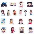 Anime 25Pcs Rent A Girlfriend PVC Waterproof Stickers For Luggage Skateboard Laptop Phone Guiter & Others (Random).