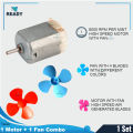 DIY 4 blade plastic fan and DC 3V-6V Mini Motor - DC motor and Fan. 