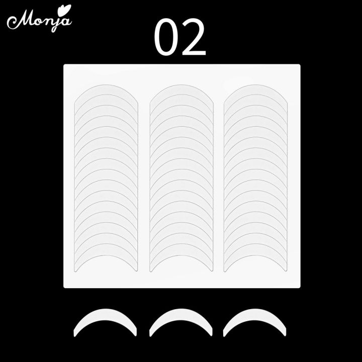 Monja%202%20Sheet%20French%20Tip%20Guides%20Nail%20Sticker%20White%20Manicure%20Stripe%20Lines%20Adhesive%20Decals%20Nail%20Art%20DIY%20Professional%20Tool%20-%20Image%2010