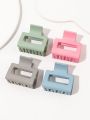 4Pcs Multicolor Small Claw Hair Clips for Women Girls,1.6 Matte Rectangle Nonslip Hair Jaw Clips for Thin Medium Thick Hair. 