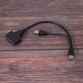 Laptop Hard Disk Drive Converter Cable-2 x SATA Hard Disk Drive Converter Cable-Black. 