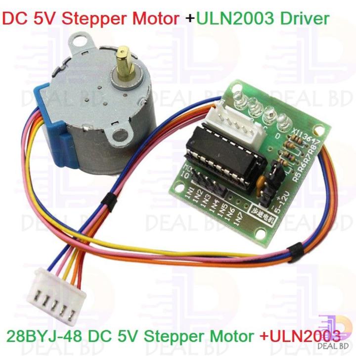 Stepper Motor DC 5V 28BYJ-48 4 Phase 5 Wires With ULN2003 Driver Board ...