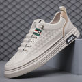 【Counter】Men's Autumn Sports Casual Borad Shoes Fashionable All-Match Soft Bottom White Shoes Slip-on Breathable.