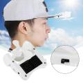 🌬️Mini Portable Caps Fan Outdoor Portable Clip-On Cooler Black Hat Fan Cooling Solar Celling Fan For Camping Hiking Fishing.