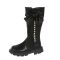 Girls Shoes Kids Boots Fall/Winter 2023 New Fleece Cotton Martin Boots Bow Princess Boots Boots.
