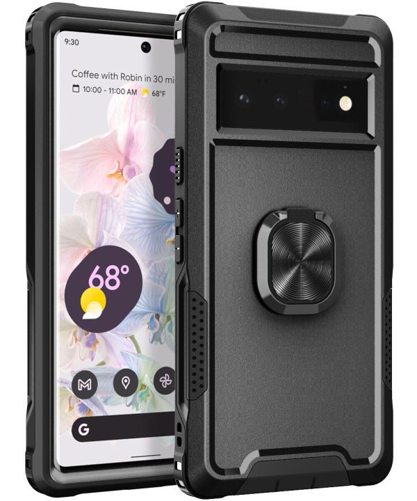 lthmy%20for%20Google%20Pixel%206%20Ring%20Holder%20Stand%20Case%20Hybrid%20Soft%20Silicone%20Hard%20PC%20Shockproof%20Protection%20Cover%20-%20Image%202