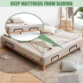 2Pcs Mattress Slide Stopper, Metal Mattress Retainer Bar for Adjustable Beds, Keep Mattress From Sliding Easy Install Easy to Use. 