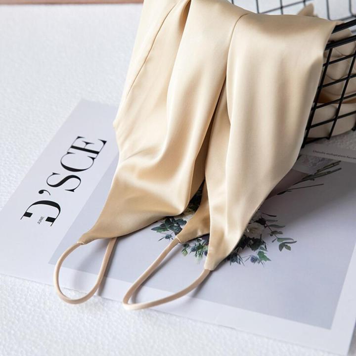 Crop Top Women Summer Camis Silk Satin Halter Top Women Camisole Style Sleeveless Vest Slim White Tops Roupas Femin