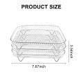 8 Inch Air Fryer Rack for Instant Vortex Air Fryer,, Air Fryer,Square Three Stackable Dehydrator Racks. 