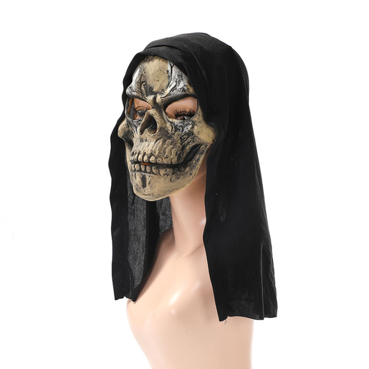 Halloween%20cos%20ghost%20face%20mask%20secret%20room%20haunted%20house%20horror%20scene%20npc%20dress%20up%20half%20face%20latex%20mask%20headgear%20-%20Image%204