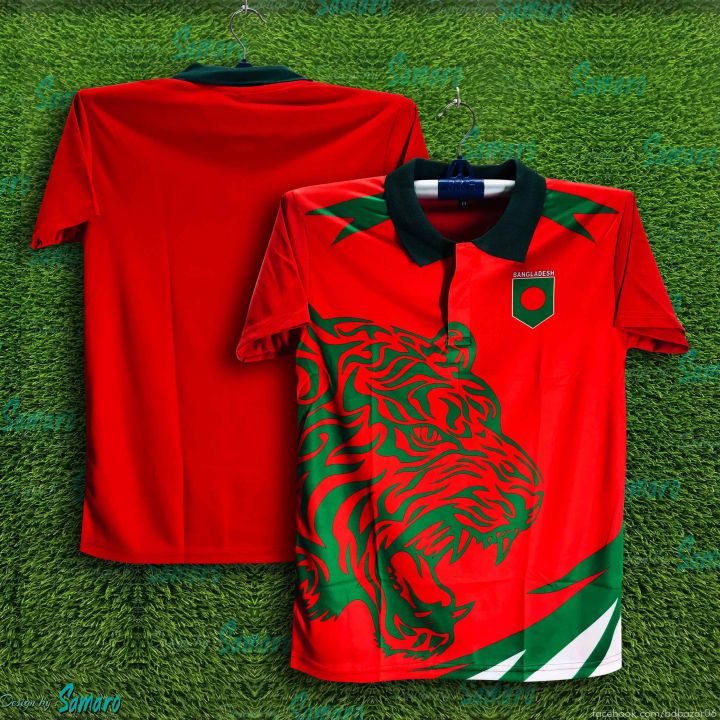 Bangladesh%20Fan%20Short%20Sleeve%20Collar%20Polo%20Football%20Jersey%20-%20Half%20Sleeve%20Collar%20Polo%20T%20Shirt%20-%20Bangladesh%20Fan%20Jersey%20-%20Image%204