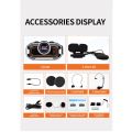 V9pro Smart Motorcycle Helmet Intercom BT5.0 Hands-free Interphone for Motorcycle Riders 300M Range Support FM Function with Microphone Multi-Protocol Support Dual Phone Connection. 