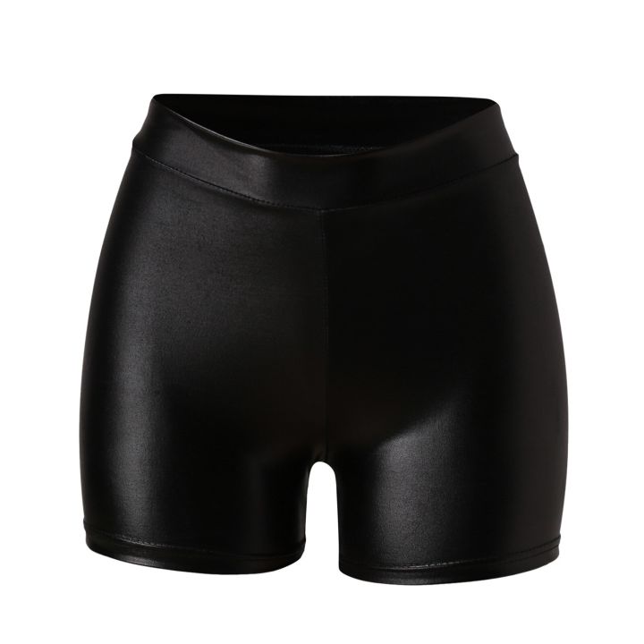 Nightclub%20Leather%20Shorts%20Women%20High%20Waist%20Bodycon%20Push%20Up%20Black%20Short%20Joggers%20Sports%20Fitness%20Womens%20Slim%20Shorts%20-%20Image%206