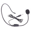 Portable Screw Thread Head-mounted Headset Microphone Wired 3.5mm Plug Speech Headset Mic For Teaching Meeting Bee Ear Mic.