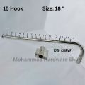 Mounted Wall Coat Rack Hanger Moving 15 Hook, Size:18" Stainless Steel 15 Hooks with Swing Arm Bracket, Clothes Storage Organizer - Hanger. 