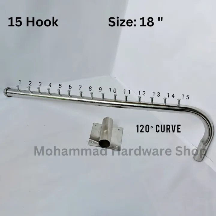 Mounted%20Wall%20Coat%20Rack%20Hanger%20Moving%2015%20Hook,%20Size:18"%20Stainless%20Steel%2015%20Hooks%20with%20Swing%20Arm%20Bracket,%20Clothes%20Storage%20Organizer%20-%20Hanger%20-%20Image%202