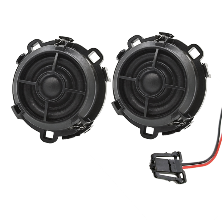 2 PCS Car Speaker Tweeter+Speaker Cable Black Plastic for Sagitar Golf Golf Sportsvan DIY Speaker