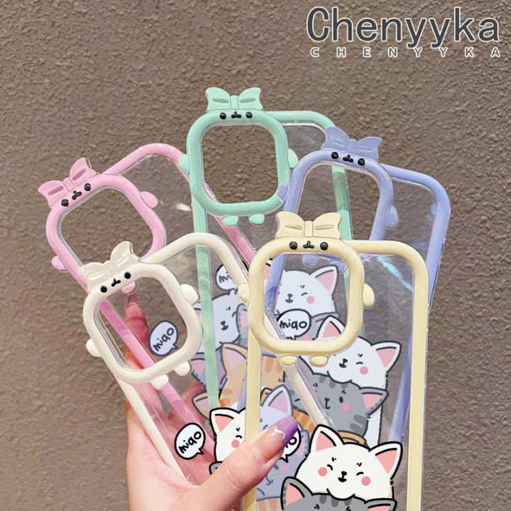 Chenyyka%20For%20iPhone%20X%20Xs%20Xr%20Xs%20Max%20Case%20Cartoon%20Cute%20Cat%20Little%20Monster%20Camera%20Lens%20Soft%20Clear%20Shockproof%20Phone%20Cases%20Simple%20Transparent%20Back%20Cover%20Silicone%20Protective%20Case%20-%20Image%205