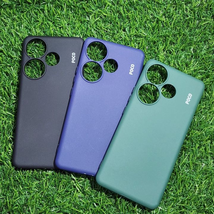 Xiaomi Poco F6 Silicone Back Cover Stylish and Shockproof Flexible Case with Comfortable Grip