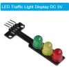 LED Traffic Light Display DC 5V Module LED Light Bulbs Digital Signal Output Ordinary Red Yellow Green 3 Color Light Separate Control Board For Arduino. 