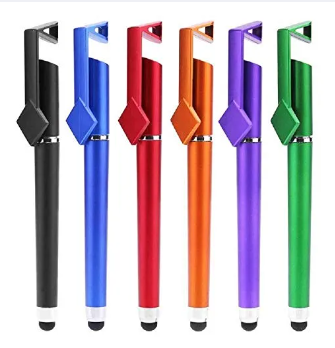 Universal Capacitive Stylus Pen 3 in 1 Mobile Stand Holder/ Writing Pen/ Capacitive Pen for Mobile use, Compatible for Android Touch Screen