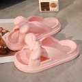 Bow shaped sandals women summer, non slip thick soled cute slippers indoor and home use. Women wear them outside the bathroom for bathing in summer.