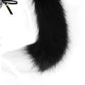 Animals Ears and Tail Cat Ear Hair Band Lovely Cat Ear and Long Tail Black White. 