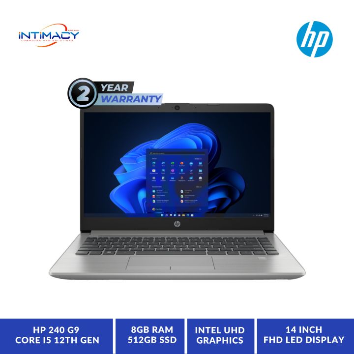 HP 240 G9 Intel Core i5 12th Gen 8GB RAM 512 GB SSD 14 Inch FHD Laptop