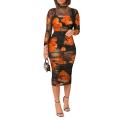 3ocs/set Set Women Dress Set Black Tank Top Skirt Floral Printed Dress Three-piece Set Elegant Transparent Mesh Dress.