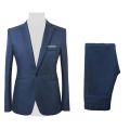 2Pcs/Set suit men Formal Business Party Solid Color Long Sleeve Blazer Suit Pants Wedding wear Men Blazer costume homme. 