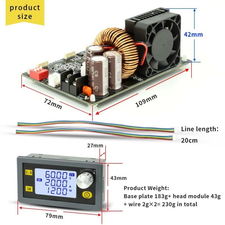 LCD Display Adjustable Direct Current Stabilized Voltage Power Supplys ...