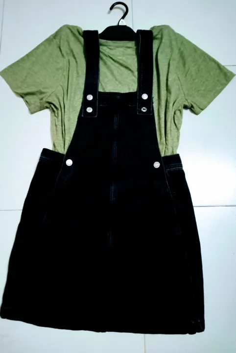 Denim%20long%20and%20short%20dress%20for%20women%20and%20girls,%20with%20t%20shirt%20free%20for%20women%20-%20Image%205