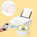【The-Best】 5pcs A4 Wafer Sheet Paper Thicken 0.6mm Food Baking A4 Rice Paper Digital Printing Wedding Cake Decoraion Tools.
