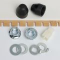 With 12/14mm Shaft Nut Cover Motor Nut Lock Washer/Spacer M12/M14 Lock Nut EBIKES E-bike Hub Motor Axle.