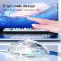 HXSJ S80 Wired Gaming Mouse Transparent Ergonomic Computer Mouse 7200 DPI Macro Programming Esports PC Mice RGB Light for Laptop. 
