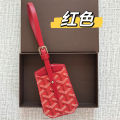 Creative Travel Portable Boarding Pass Leather Luggage Tag Tag Luggage Tag Geometric Pattern Travel Check-in Tag. 