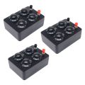 3X 0-9999 Ohm Simple Resistance Box Precision Variable Decade Resistor Teaching Instrument.