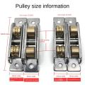 Upper Wheel Window Pulley Stainless Steel Furniture Door Roller Sliding Door Hardware Window Rollers Glass. 