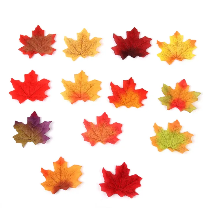 Artificial%20Maple%20Leaf%20Autumn%20Leaves%20Crafts%20Wedding%20Party%20Home%20Decoration%20100/200Pcs%20-%20Image%202