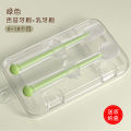 Full Silicone Baby Hand brush Children's silica gel dimensional body milk for training, toothbrush, safe silicone brush soft-bristled / Teether CN- 2pcs Set.