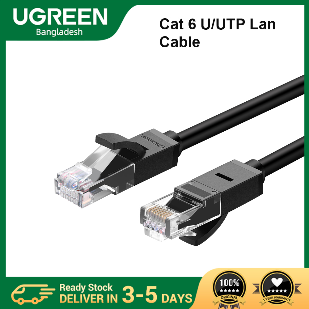 UGREEN NW102 Cat 6 U/UTP Lan Cable - 0.5M/1M/2M/3M/5M/8M/10M/15M/20M/30M/50M - Conductor: 26AWG copper-clad aluminum - Ethernet Speed: 1000Mbps - Gold-plated connector - Universal Compatibility>” /></p>
<p>Regular Price : 178 BDT<br />
Sales price Is: 89 Taka.</p>
<p>OrderINFO : &ID9049323105<br />
More Products : <a href=