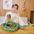 110/160CM Simulated Python Snake Plush Toy Giant Boa Cobra Long Stuffed Snake Plushie Pillow Children Boys Gift Home Decoration Loser Lione. 