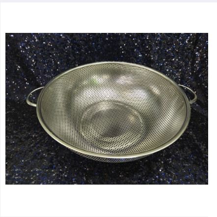 Chakni/Strainer/Filter/Taller%20Brim%20Basket/Rice%20Filter/Rice%20sakni%20-Stainless%20Steel-28CM%20-%20Image%203
