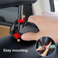 Baseus 2 in1 Car Headrest Hook with Phone Holder Back Seat Hook for Bag Handbag Fastener Backseat Organizer Multifunction Clip. 