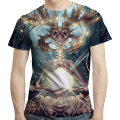 2023 Skull Men'S T-Shirt 3d Printed Casual Short Sleeved Tees Skull&Beauty T Shirt For Men Loose Oversized Shirt O-Neck Clothing. 