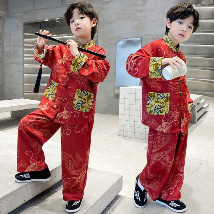 Kubelong%20Boys%20Hanfu%20Set%20Children's%20Tang%20Costume%20Primary%20and%20Secondary%20School%20Students%20Chinese%20Style%20Dress%20Performance%20-%20Image%206