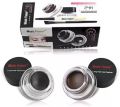Music Flower 4In1 2-color Black + Brown Gel Eyeliner Makeup Waterproof Eye Liner Kit Eye Makeup Tool With Brush 24H Long Lasting Eyeliner Gel - Kajol. 