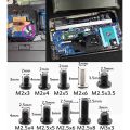 500Pcs M2 M2.5 M3 KM Screw Flat Head Phillips Screws Notebook Screws Kit For Computer Small Screw. 