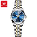 Orginal Women Analog Quartz Stainless Steel Luminous Date Two Tone Luxury Casual Wrist Watch.